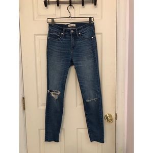 Madewell 9” High Rise Skinny Crop